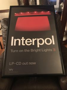 Interpol - Turn On The Bright Lights Promo Poster
