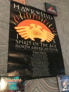 Hawkwind Spirit Of The Age 1995 American Tour Promo Poster