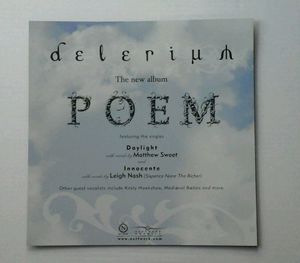 Delerium - Poem