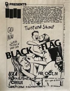 Black Flag at Baces Hall October 24, 1980