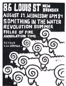 Something in the Water at 86 St. Louis St New Brunswick NJ 8/14/2002 Flyer