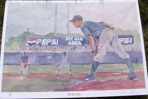 Baseball Painting Pepsi 1998 The Big Pitch 43 of 100