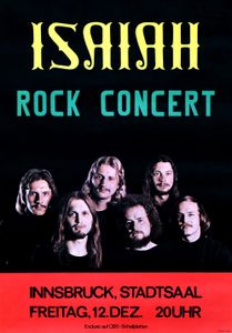 Isaiah - Rock Concert, Innsbruck Stadtsaal, December 12, 1975