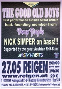 The Good Old Boys, Nick Simper, Nasty Habits - Reigen Wien - May 27, 2008 (Gig Poster)