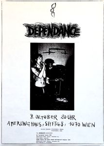 Dependance - Amerlinghaus, Oct 8, 1987 (Gig Poster)