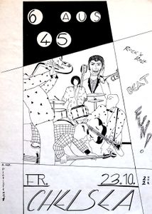 6 Aus 45 - Chelsea, Oct 23, 1987 (Gig Poster)