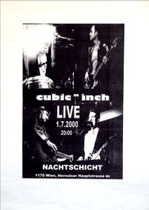 Cubic " Inch - Live - Nachtschicht, July 1, 2000 (Gig Poster)