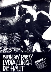 Birthday Party, Lydia Lunch, Die Haut (Tour Poster)