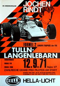Jochen Rindt - Formel 2 Tulln-Langenlebarn, Sept 12, 1971 (Event Poster)