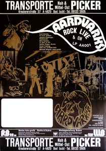 AARDVARKS - Rock Live (Tour Poster)