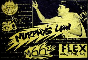 MURPHY'S LAW - HC to Reggae to Rock to Ska - Flex, June 6, 1990 (Gig Poster)