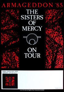 The Sisters Of Mercy – On Tour – Armageddon ‘85 (Tour Poster)