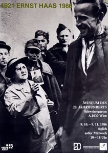 Ernst Haas 1921-1986 - Museum Des 20. Jahrhunderts - Oct+Nov 1986 (Event Poster)