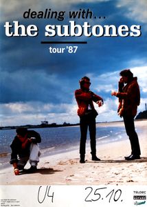 The Subtones - Dealing With ... - Tour '87 (Gig Poster - Oct 25, 1987)