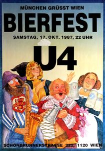 U4 Bierfest / München Grüsst Wien - Oct 17, 1987 (Event Poster)