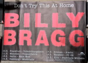 Billy Bragg Germany Tour 1992