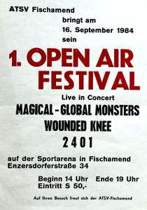 1. Open Air Festival - Sept 16, 1984 (Gig Poster)