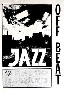 Off Beat "Jazz" - Palme Frauenkirchen - May 17, 1980 (Gig Poster)