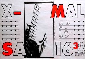 X-MAL - Blue Box - Oct 1987 (Event Poster)