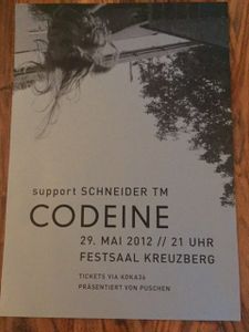 Codeine | Berlin | Festsaal Kreuzberg | 2012-05-29