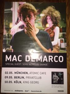 Mac DeMarco | Tour Poster | Germany 2013