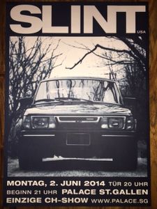 Slint Tour Poster 2014 (Switzerland)