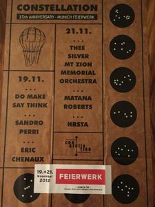 Constellation 15th Anniversary Concert Party | Munich | Feierwerk | 19 + 21 November 2012