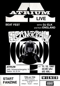 Elenor Rigby, DJ Elk - Atrium Live, Beat Fest - Dec 11, 1987 (Gig Poster)