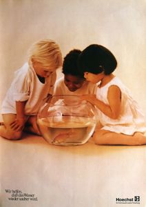 Hoechst - Ihr Kind Braucht Unsere Forschung. 1 For Clean Water (1977 Promo Poster)