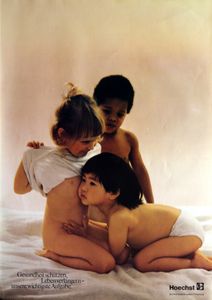 Hoechst - Ihr Kind Braucht Unsere Forschung. 3 For Health And Long-Living (1977 Promo Poster)