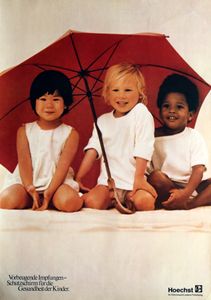 Hoechst - Ihr Kind Braucht Unsere Forschung. 7 For Preventive Vaccinations (1977 Promo Poster)