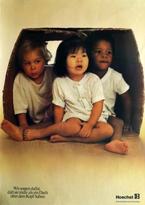 Hoechst - Ihr Kind Braucht Unsere Forschung. 8 For A Better Existence (1977 Promo Poster)
