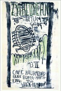 Zytacorean Tirtum Gang - Cafe Halbmond - June 13, 1976 (Gig Poster)