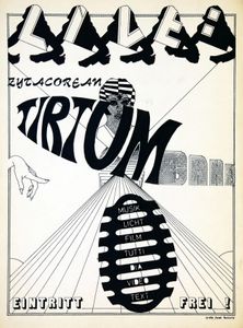 Zytacorean Tirtum Gang - Live: Musik Licht Film Tutti Dia Video Text - Eintritt Frei! (1978 Tour Poster)
