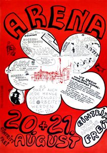 ARENA - Munjo, Missus Beastley, Roland Batik - Aug 20+21, 1977 (Gig Poster)