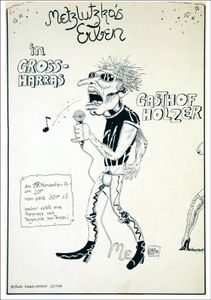 Metzlutzka's Erben - Gasthaus Holzer - Nov 19, 1977 (Gig Poster)