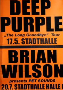 Deep Purple, Brian Wilson - Stadthalle Wien - May 17 + July 20, 2017 (Gig Poster)
