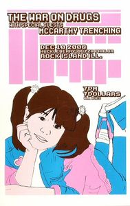War On Drugs, Rock Island IL December 2008 Gig Poster