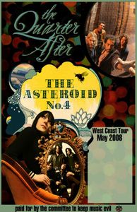 The Quarter After and Asteroid No. 4 West Coast Tour Poster