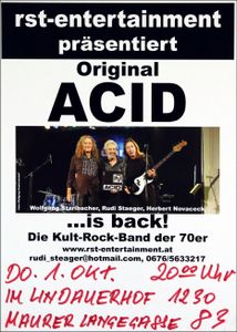 Acid - Lindauerhof - Oct 1, 2015 (Gig Poster)