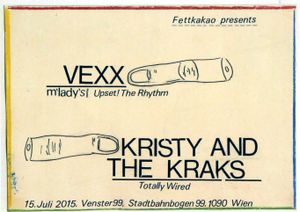 Vexx, Kristy And The Kraks - Venster99 - July 15, 2015 (Gig Poster)