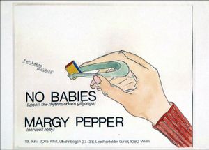 No Babies, Margy Pepper - Rhiz - June 19, 2015 (Gig Poster)