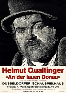 Helmut Qualtinger - An Der Lauen Donau - March 4, 1966 (Gig Poster)