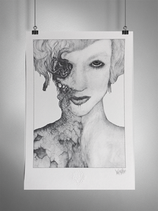Dark Gods: Mother 13"x19" Giclée Print (vVurMzflessshhh Open Edition)