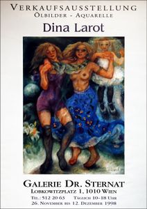 Dina Larot - Galerie Dr. Sternat - Nov 26-Dec 12, 1998 (Event Promo)
