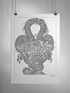 Dark Gods: Invasion 13"x19" Giclée Print (vVurMzflessshhh Open Edition)