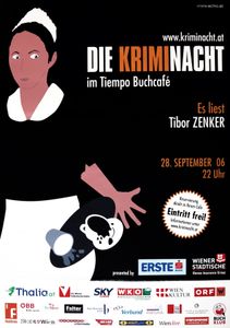 Tibor Zenker - Die Kriminacht - Tiempo Buchcafé - Sept 28, 2006 (Event Promo)