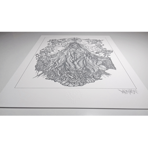 Dark Gods: Black Lotus 13"x19" Giclée Print (vVurMzflessshhh Open Edition)