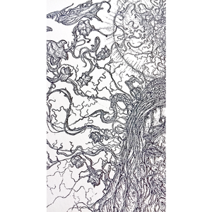 Dark Gods: Black Lotus 13"x19" Giclée Print (vVurMzflessshhh Open Edition)