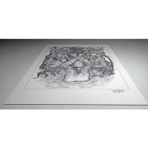 Dark Gods: Architects of Death 13"x19" Giclée Print (vVurMzflessshhh Open Edition)